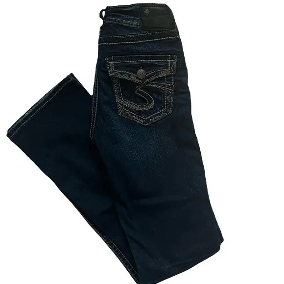 Silver Suki Mid slim boot cut jeans size 25x31 - Picture 4 of 7